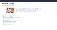 Desktop Screenshot of josephscott.org