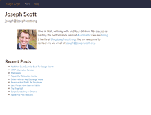 Tablet Screenshot of josephscott.org